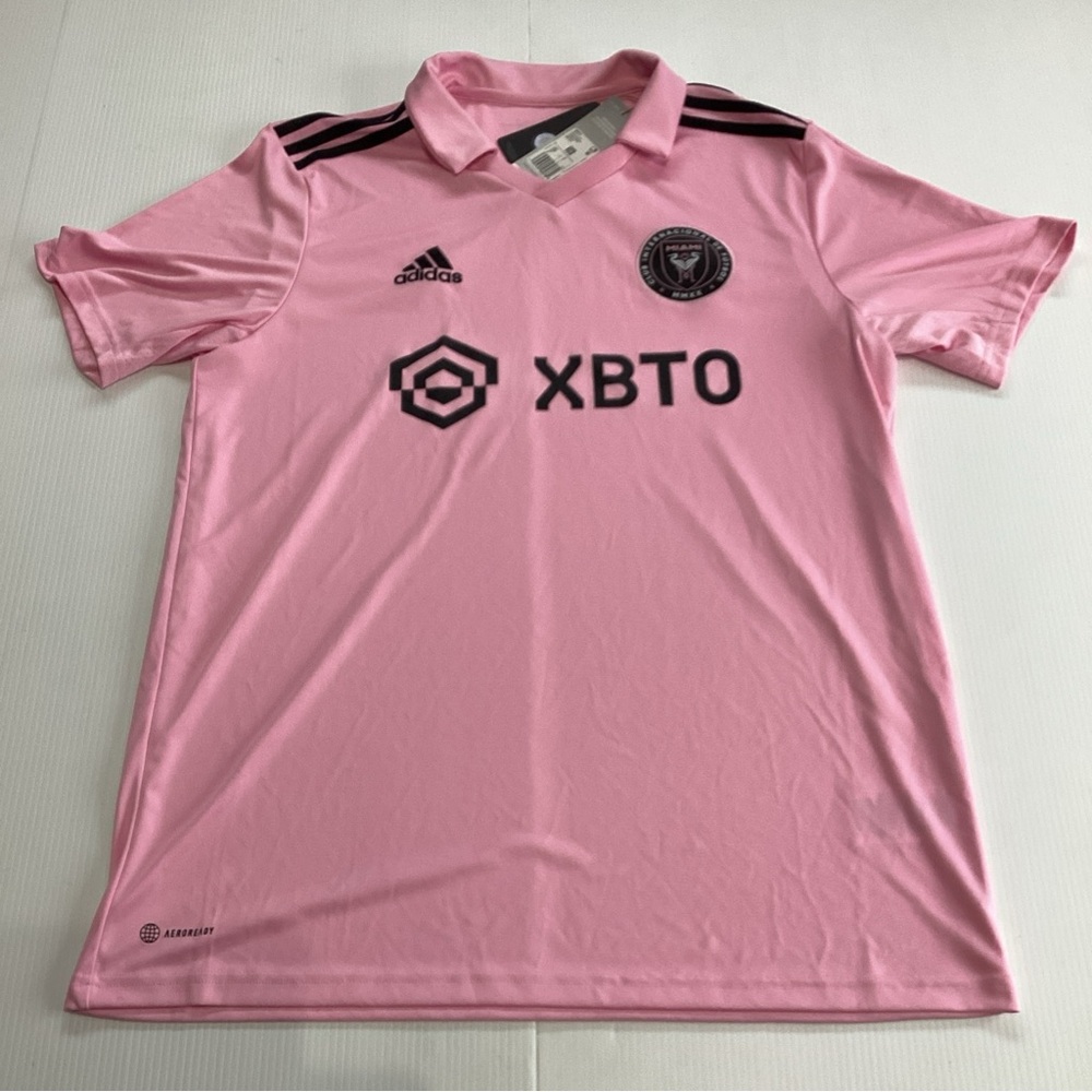 Inter Miami CF Jersey Men’s Large Pink Adidas MLS Soccer Shirt XBTO NWT